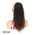 Showlu Fashion elastic net drawstring wig with high temperature silk hair, European-American chemical fiber style, for versatile styling.