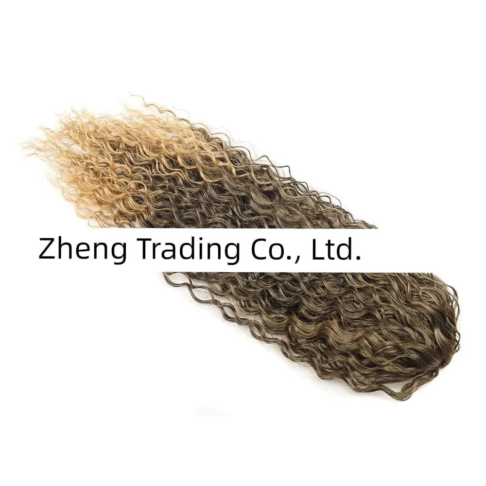 Showlu Fashion elastic net drawstring wig with high-temperature silk hair, designed for a natural European-American style.