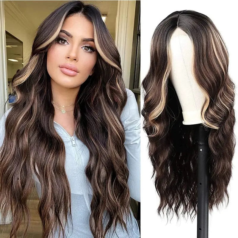 European-style long curls cosplay wig by Showlu Fashion, high-temperature silk wave hair for stylish costume looks.