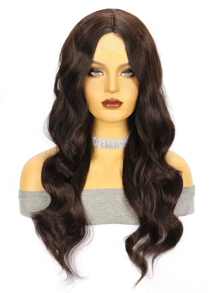 European-style long curls cosplay wig by Showlu Fashion, high temperature silk wave hair, perfect for costume or fashion styling.