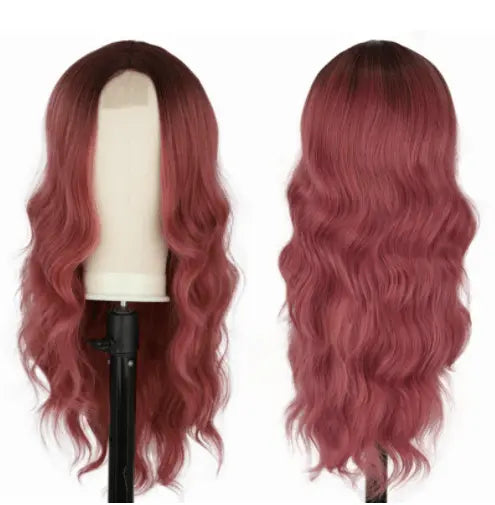 European-style long curls cosplay wig by Showlu Fashion with high temperature silk wave hair, perfect for stylish costume looks.