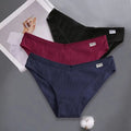 FINETOO women's cotton lace panties 3-pack, low-rise sexy briefs in assorted colors, comfortable women's underwear from Showlu Fashion
