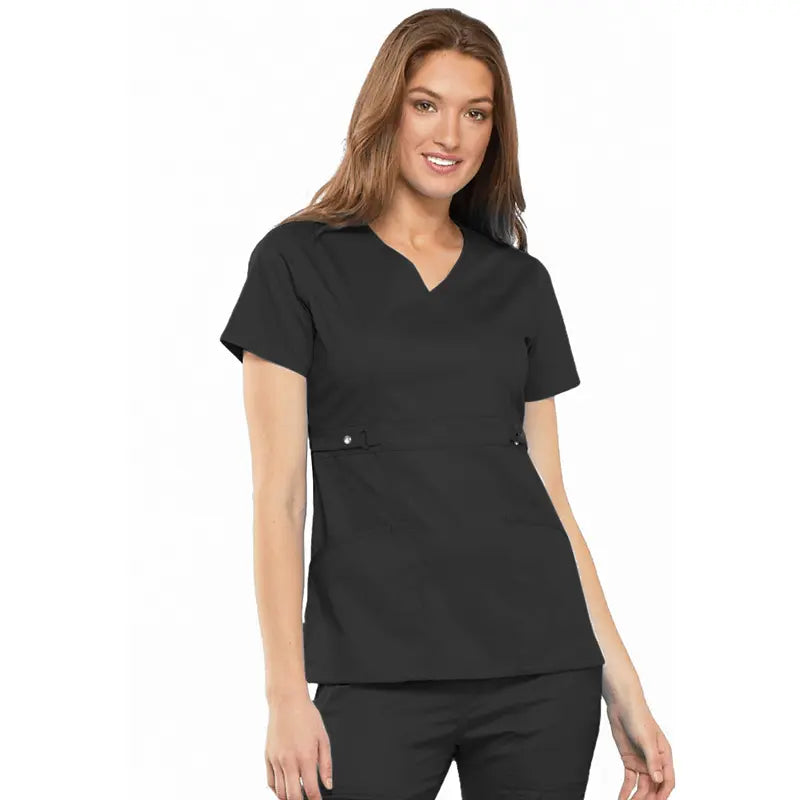 Long sleeve women's anti-static medical scrubs by Showlu Fashion Store, featuring a professional nurse uniform with a clean design.