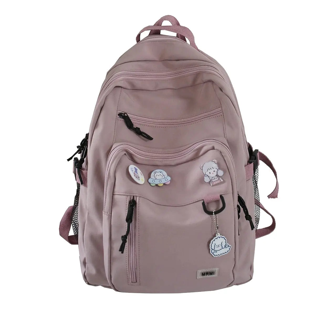 High-capacity nylon school backpack for women with laptop sleeve, stylish and functional Showlu Fashion Store rucksack for students.