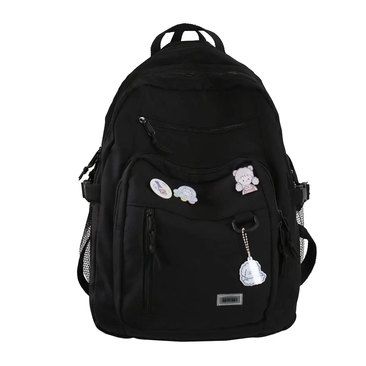 Showlu Fashion Store women's high-capacity nylon school backpack with laptop sleeve, stylish and functional for students.