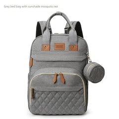 Fashion New Mummy Bag Mother and Baby Go out Lightweight Multifunctional Foldable Crib with Baby Large Capacity Backpack - SHOWLU FASHION STORE