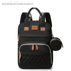 Fashion New Mummy Bag Mother and Baby Go out Lightweight Multifunctional Foldable Crib with Baby Large Capacity Backpack - SHOWLU FASHION STORE