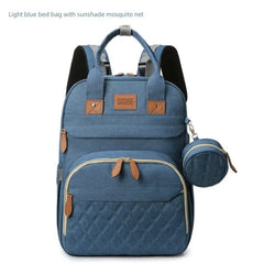 Fashion New Mummy Bag Mother and Baby Go out Lightweight Multifunctional Foldable Crib with Baby Large Capacity Backpack - SHOWLU FASHION STORE