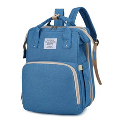 Fashion New Mummy Bag Mother and Baby Go out Lightweight Multifunctional Foldable Crib with Baby Large Capacity Backpack - SHOWLU FASHION STORE