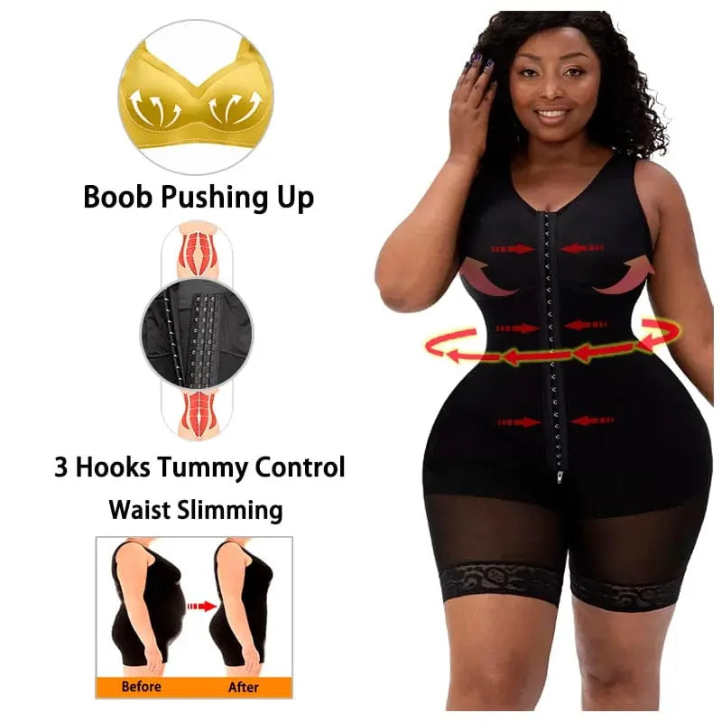 Ogle Rays full body shapewear by Showlu Fashion Store featuring firm control Colombian bodysuit with tummy and butt lift compression.