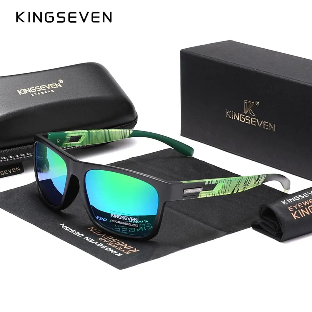 KINGSEVEN polarized sunglasses for men and women with UV400 lenses, stylish eyewear with a modern design.