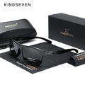 KINGSEVEN polarized sunglasses for men and women with UV400 lenses, stylish eyewear featuring a modern design and UV protection.