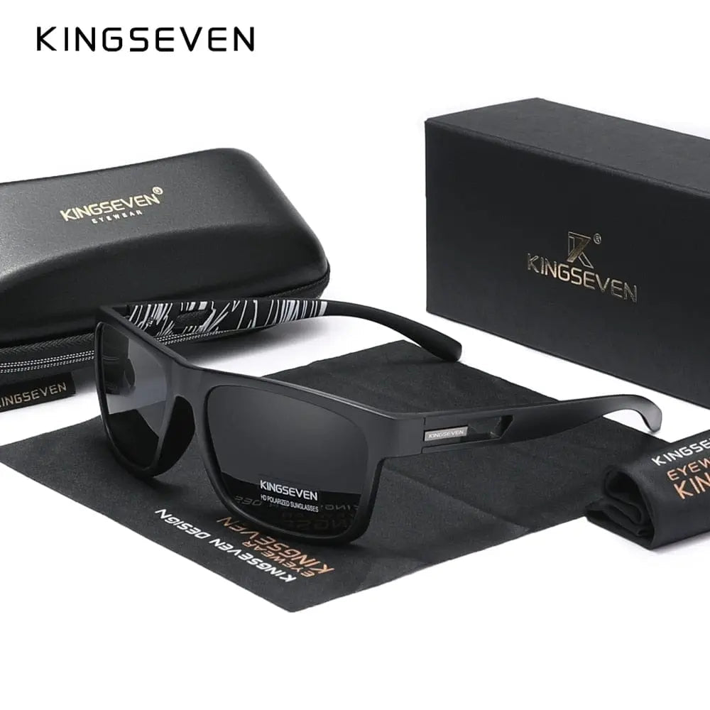 KINGSEVEN polarized sunglasses for men and women with UV400 protection, stylish design, and tinted lenses for fashionable eyewear.