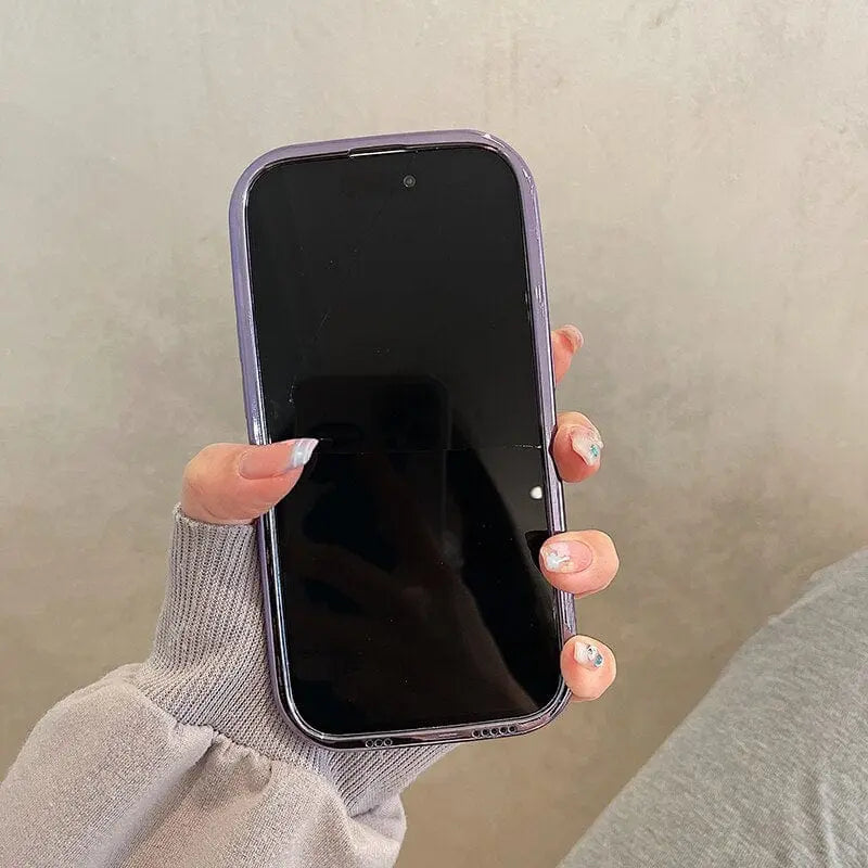 Showlu glossy laser meteorite texture iPhone case with metallic plating, designed for Showlu Fashion Store iPhone models.
