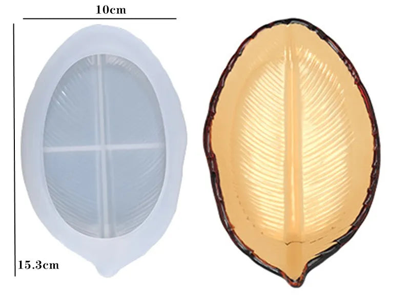 Three-layer fruit-shaped silicone mold for epoxy resin, tea plate disc mold, ideal for resin art and home decor projects