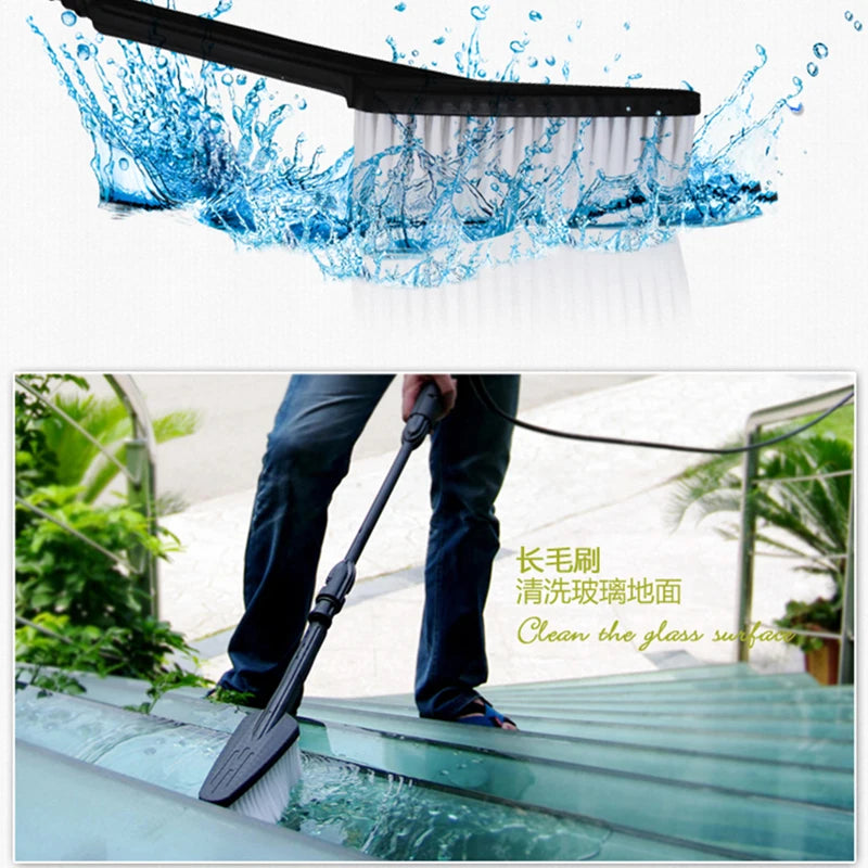 Showlu Smart General rotating pressure washer brush with bristles for deep cleaning vehicles and surfaces