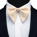 Ricnais Fashion Silk Pasley Floral Big Bowtie Yellow Red Jacquard Bow Tie For Men Business Wedding Party Ties Gigt Accessories