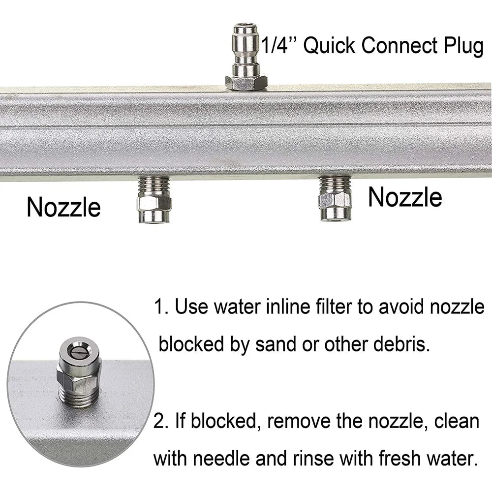 Showlu Smart General pressure washer patio cleaner attachment with rotating brushes and spray nozzles for outdoor cleaning.