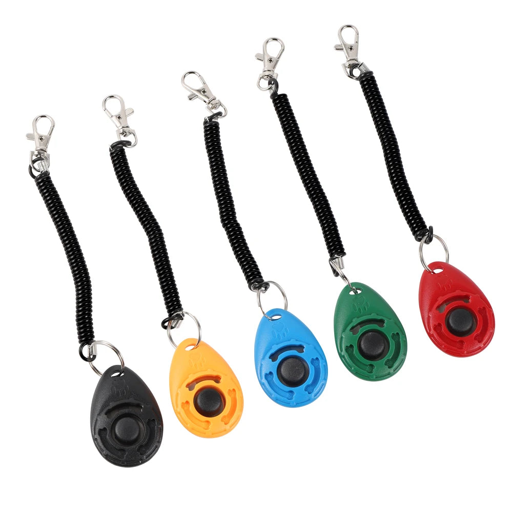 Showlu Smart General pet training clicker with a plastic body and metal clicker mechanism for positive reinforcement training.