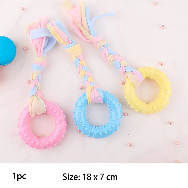 Durable Showlu Smart General Indestructible Pet Chew Toy for dogs, featuring rugged rubber design for heavy chewers.
