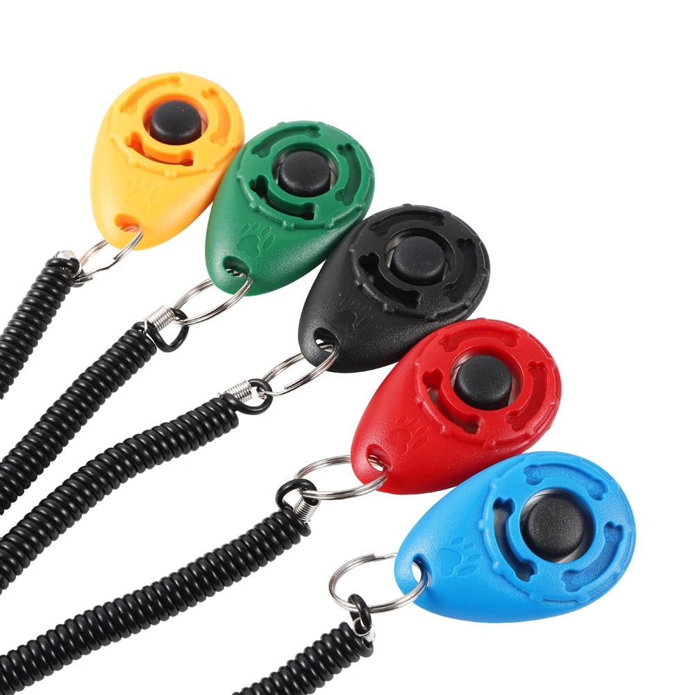 Showlu Smart General pet training clicker with a sleek plastic design, used for positive reinforcement during training sessions.