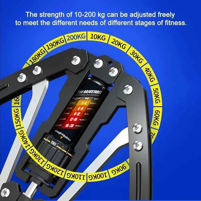 Showlu Fashion Store CHOOYOU hydraulic power twister arm exerciser with adjustable resistance from 22 to 440 lbs, shown in use.