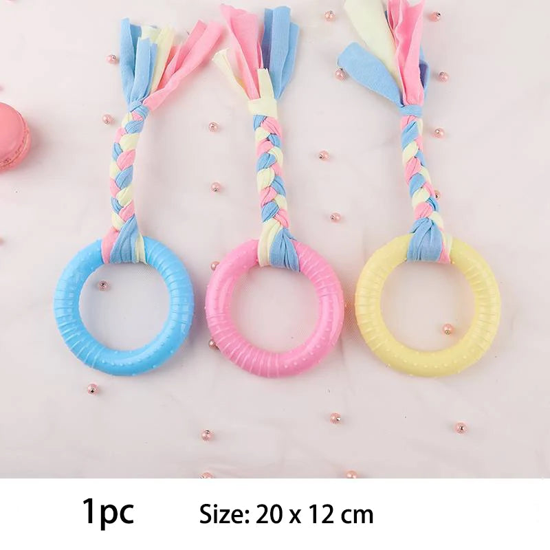 Durable Showlu Smart General Indestructible Pet Chew Toy for dogs, made of tough, chew-resistant material.