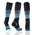 Black compression socks for men and women, Showlu Fashion, designed for running and football, reduce fatigue and relieve pain.