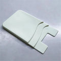 Showlu Smart General stick-on phone wallet attached to a smartphone, featuring card slots for convenient storage.