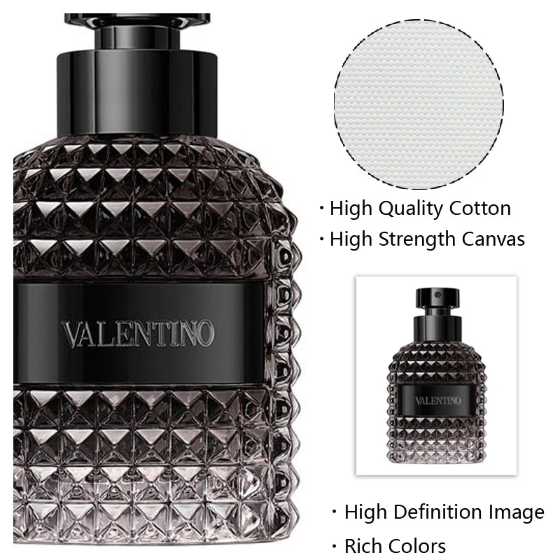 Showlu Fashion Perfume Bottle canvas wall art featuring a stylish Nordic poster print with elegant perfume bottle design.