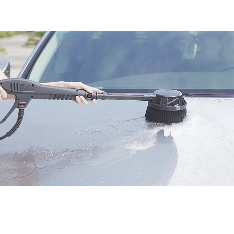 Showlu Smart General rotating pressure washer brush attached to a garden hose, designed for cleaning outdoor surfaces effectively.