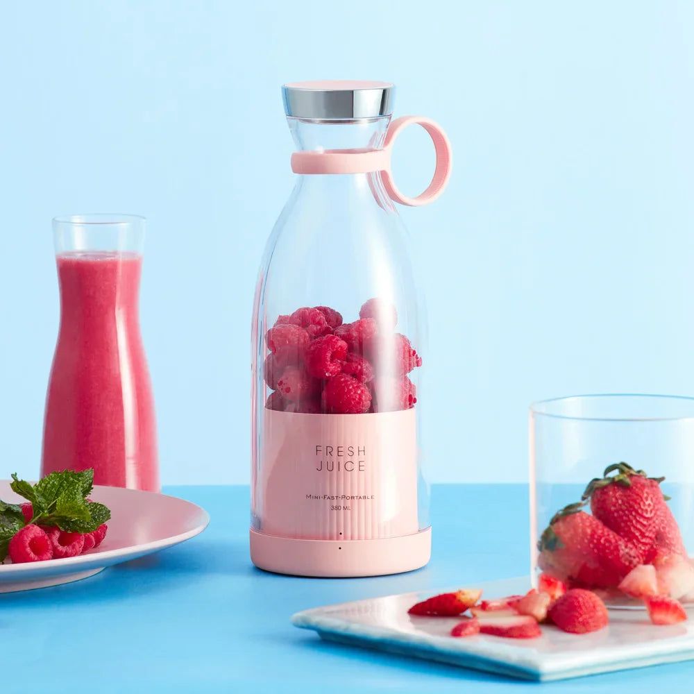 Portable electric juicer by SHOWLU FASHION STORE, 350ml USB mini blender for making shakes and smoothies.