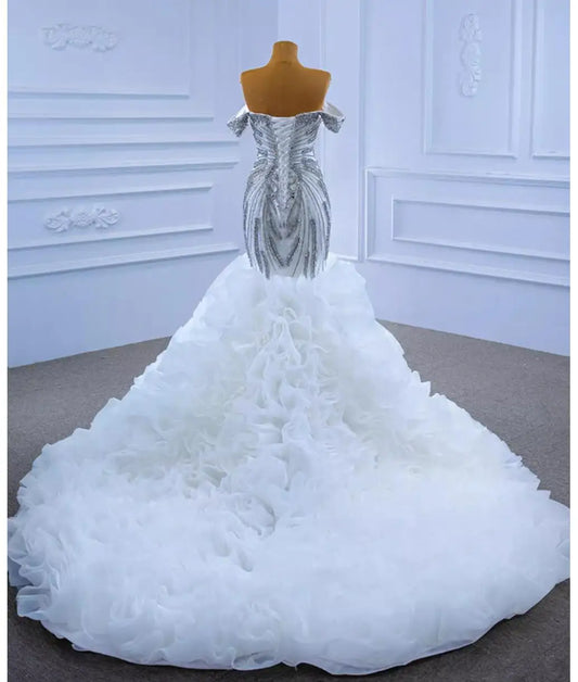 NEW ARRIVAL Luxury Guest Wedding Dress Diamond Lady Latest Wedding Dresses African Wedding Dresses for Women