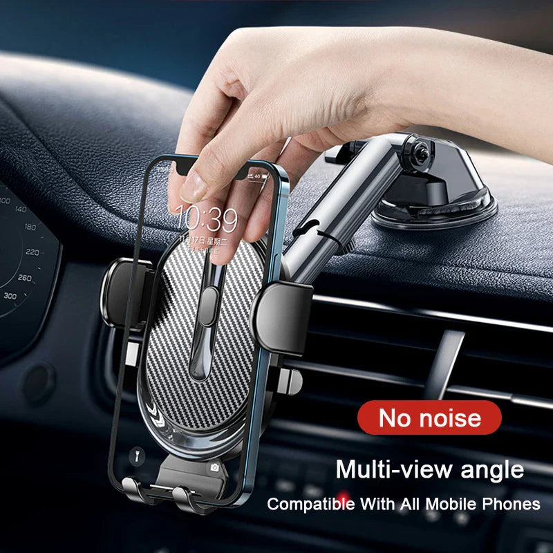 SHOWLU FASHION STORE BCYCYF Car Phone Holder with 360° suction mount on dashboard and windshield for secure phone viewing