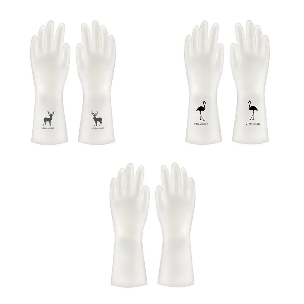 Showlu Smart General silicone dishwashing scrubber gloves for cleaning and scrubbing dishes with flexible, durable silicone material.
