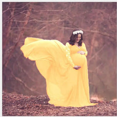 Classic Sexy Maternity Shoot DressesLong sleeve lace Pregnancy Photography Dress Lace Chiffon Pregnant Women Blue For Photo