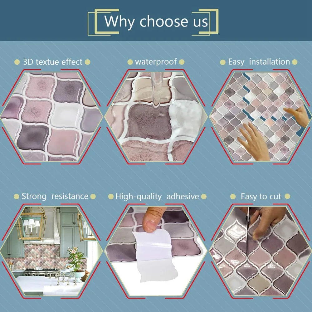 Showlu Smart General anti-slip bath stickers on a bathroom surface, providing safety and grip to prevent slipping in the shower.