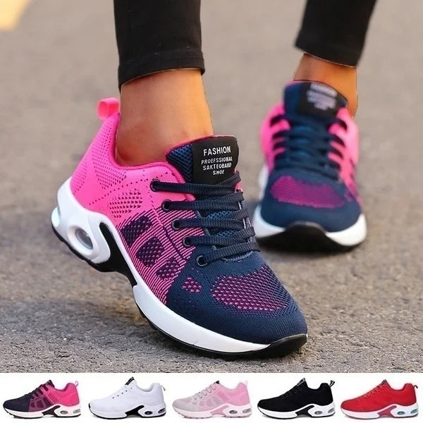 Women’s breathable casual running shoes by Showlu Fashion Store, lightweight sports sneakers for outdoor walking and everyday wear.