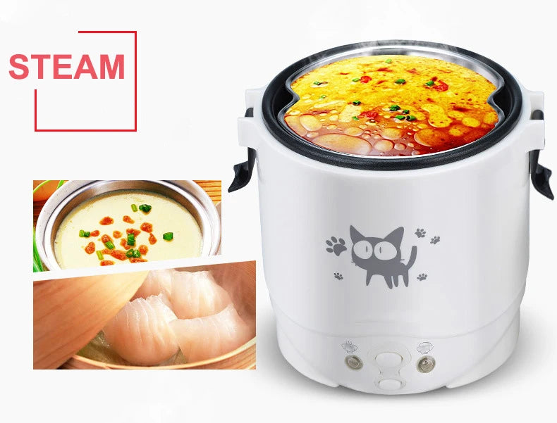 Showlu Smart General Mini Rice Cooker 2.0 with stainless steel lid and compact design for quick and easy rice cooking.