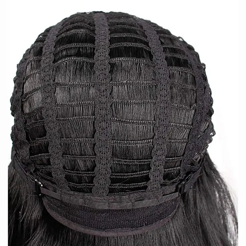 Short curly synthetic wig for women, African American style, by Hairjoy, featuring natural black hair and a stylish, voluminous look.