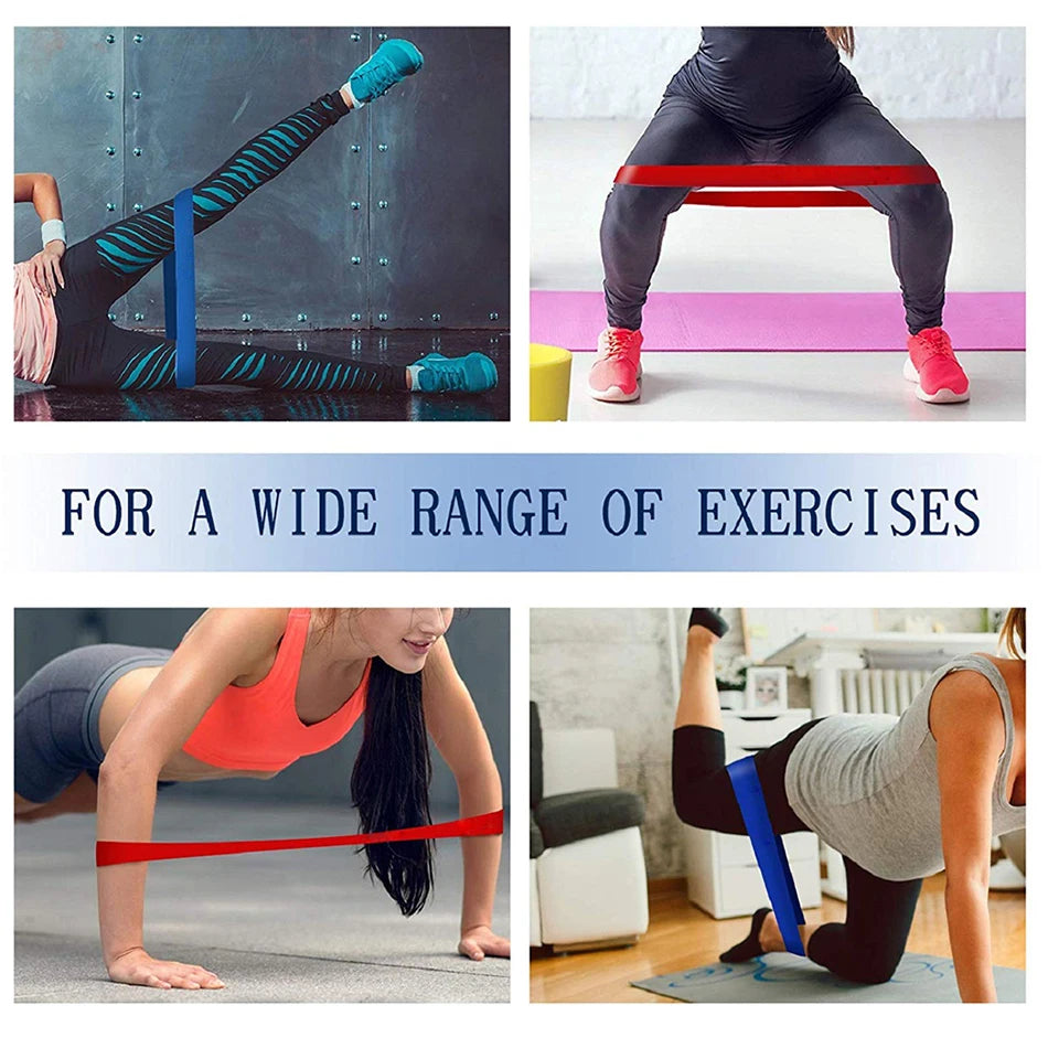 Showlu Smart General Resistance Band Pro Kit with multiple colorful elastic resistance bands for strength training and exercise.