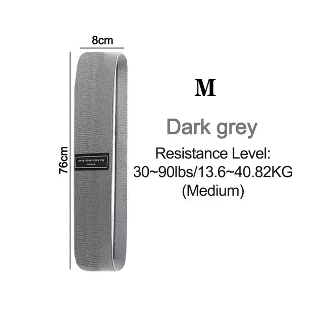 Showlu Fashion resistance band for buttocks, elastic cloth fitness expander for home exercise and sport workouts.