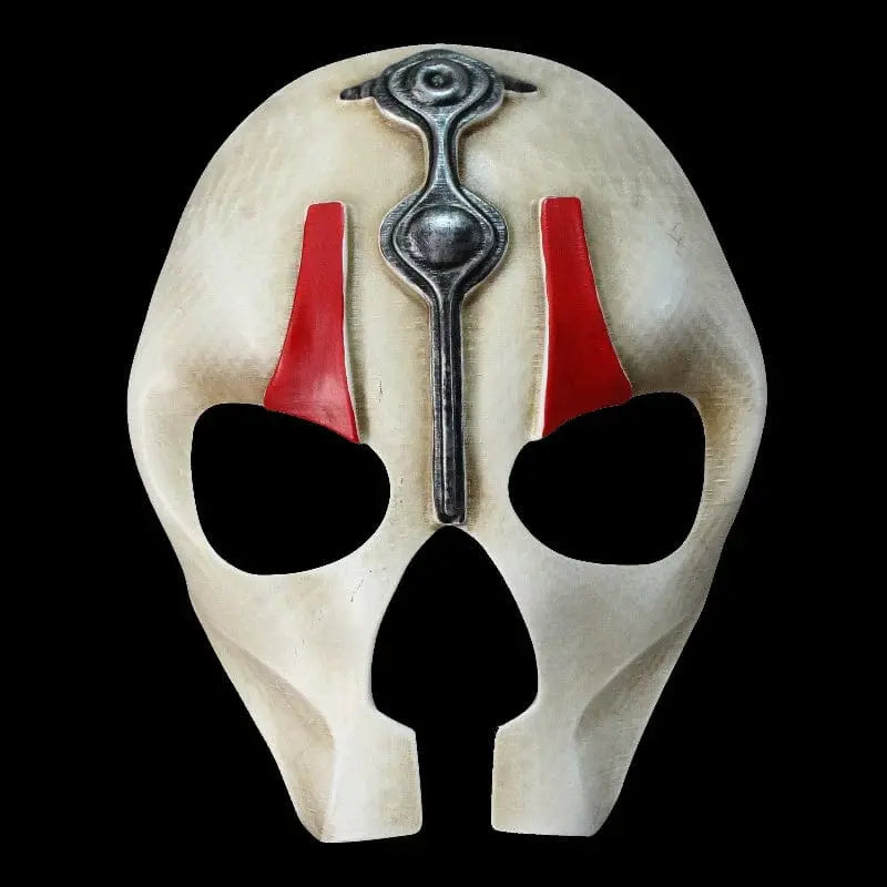 Full face resin mask from Ant Soul Death cosplay, featuring spooky ghost design for Halloween costume and dress-up.