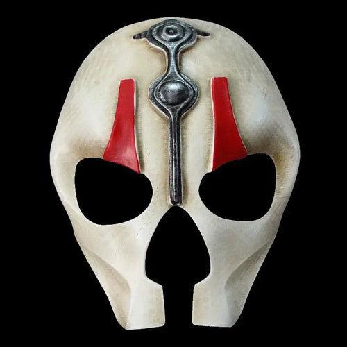 Full face resin mask from Ant Soul Death cosplay, featuring spooky ghost design for Halloween costume and dress-up.
