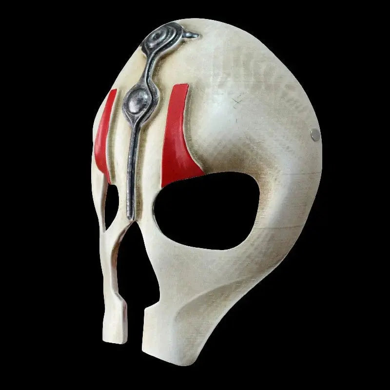 Full face Ant Soul Death cosplay resin mask, detailed ghost-themed Halloween costume mask with haunting design.