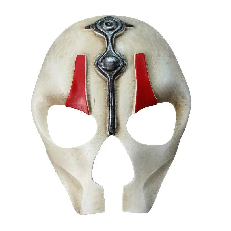 Full face resin death cosplay mask from Ant Soul, featuring ghostly design for Halloween costume or cosplay attire.
