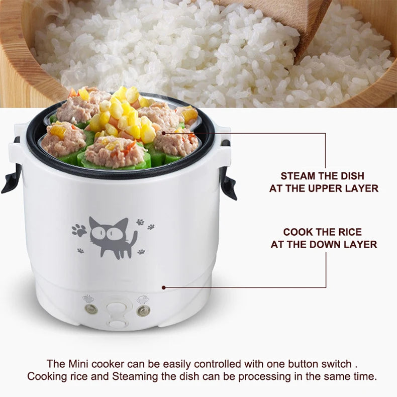 Showlu Smart General Mini Rice Cooker 2.0 with sleek design and digital controls for quick, easy rice preparation.