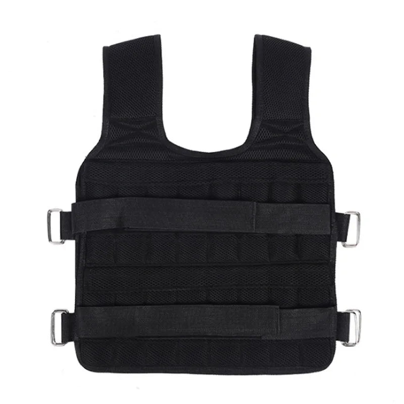 SHOWLU 20kg adjustable weighted vest made of durable Oxford fabric for fitness training and weight training.