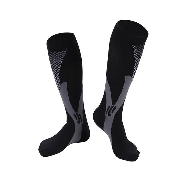 Showlu Fashion Store compression socks with 20-30 mmHg for medical nursing, travel, maternity, edema, pregnancy, diabetes, and varicose veins.