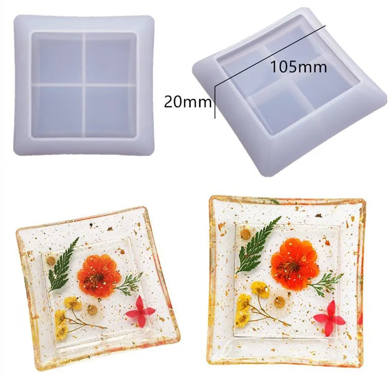 Three-layer fruit-shaped silicone mold by Showlu Fashion Store for resin art, tea plates, and home decor projects.